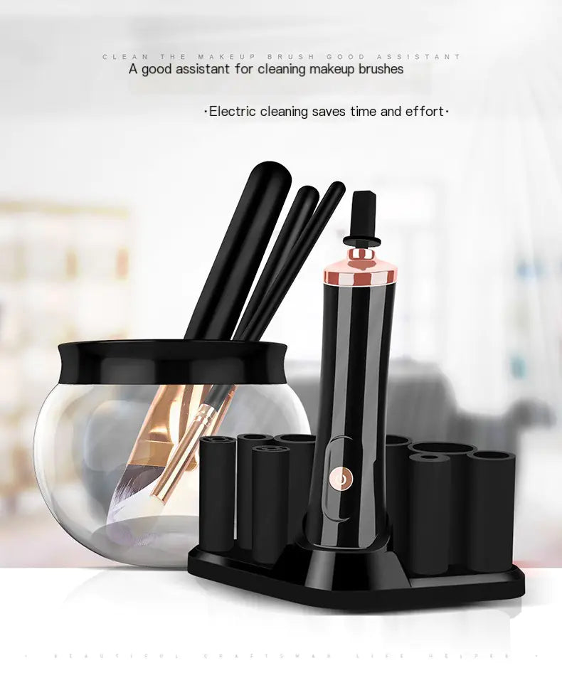 Makeup Brushes and Beauty Brush Automatic Cleaner